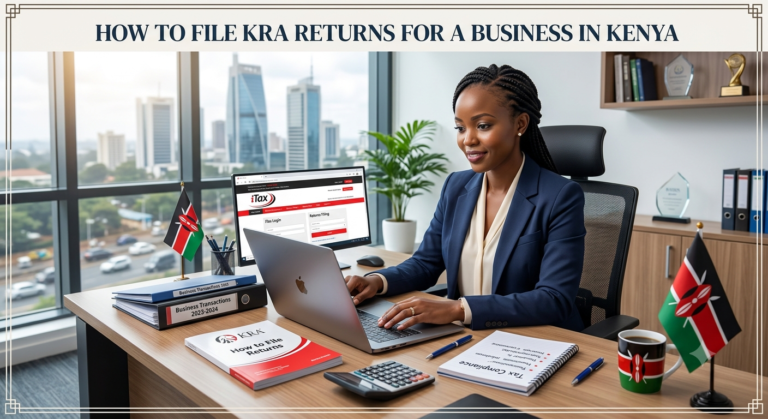 how to file KRA returns for a business in Kenya