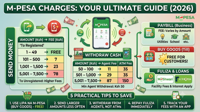 m-pesa charges